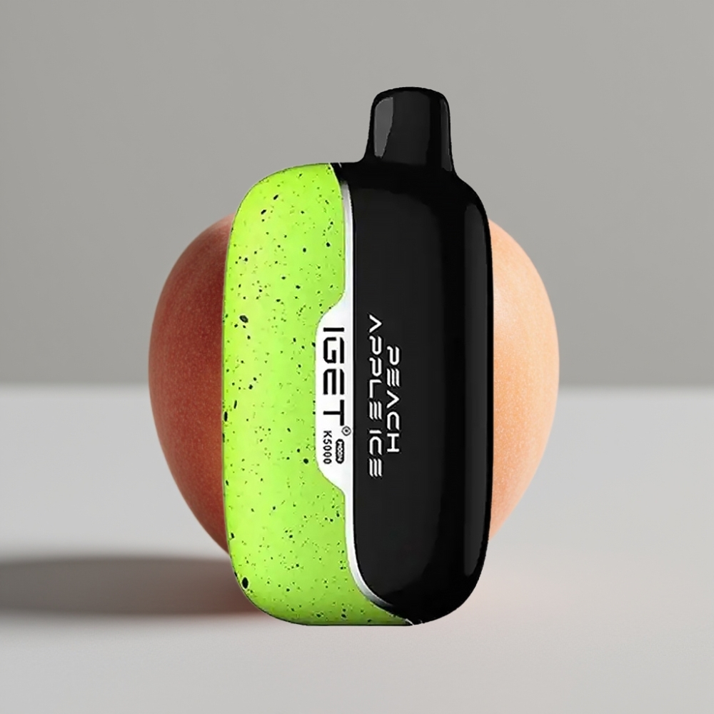 IGET Moon K5000 Puffs Vape Macã Pêssego Descartável – 5000 Puffs, Bobina Mesh 1.35 Ohm, PC, 81.5 g