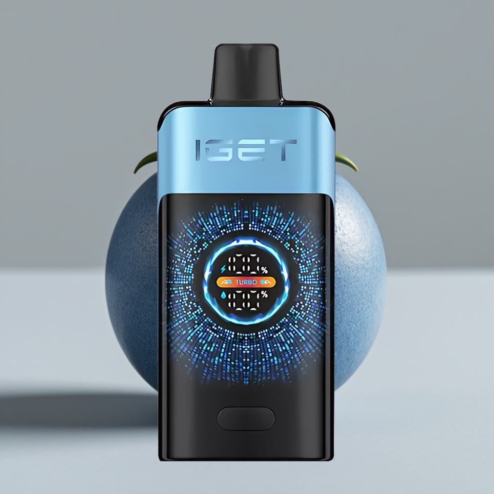 IGET ONE 12000 Puffs Disposable Vape Monstro Azul com Tela Colorida Curva e Bateria 2700 mAh