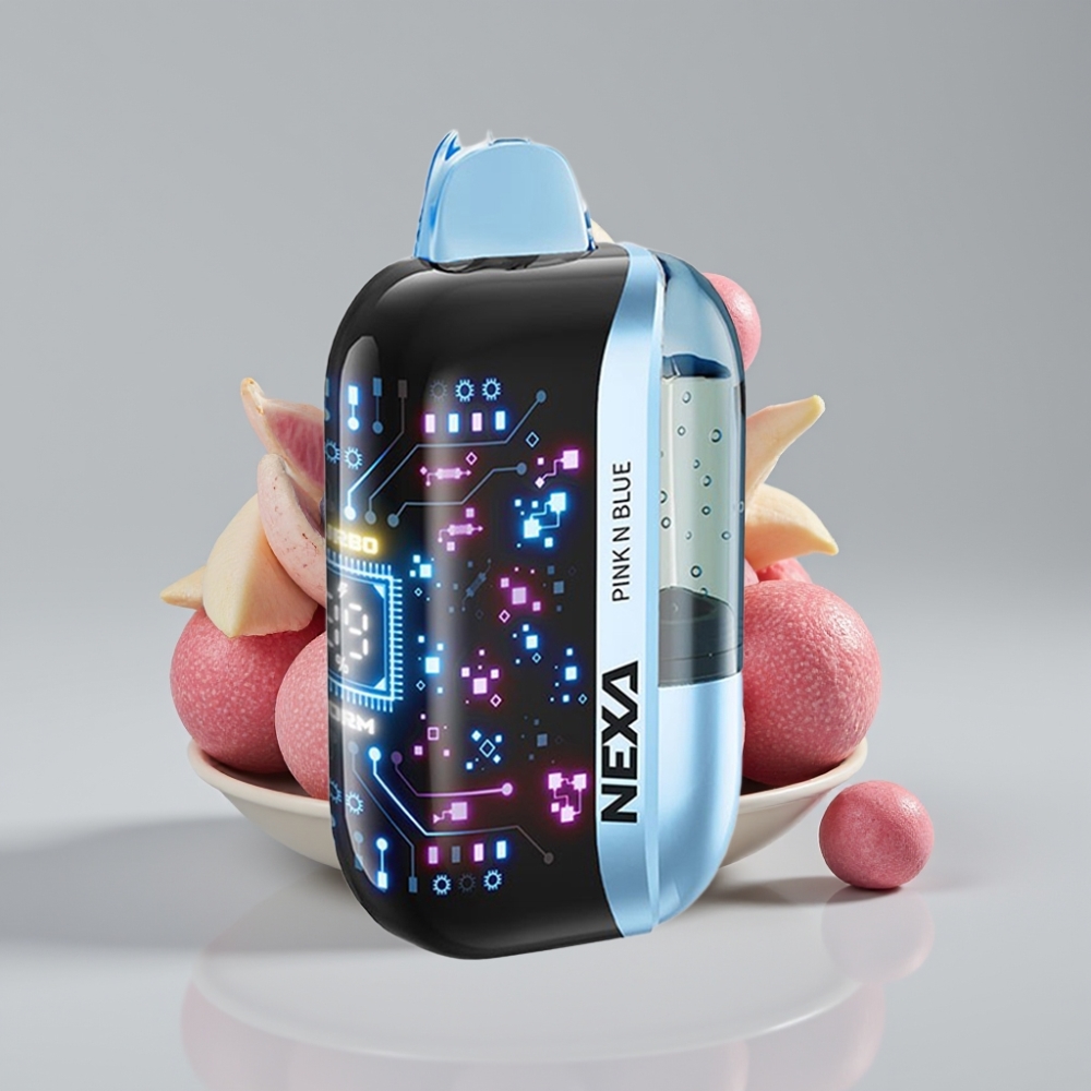NEXA Ultra 50K Disposable Vape 20ml 5% Nicotina Sabor Rosa e Azul