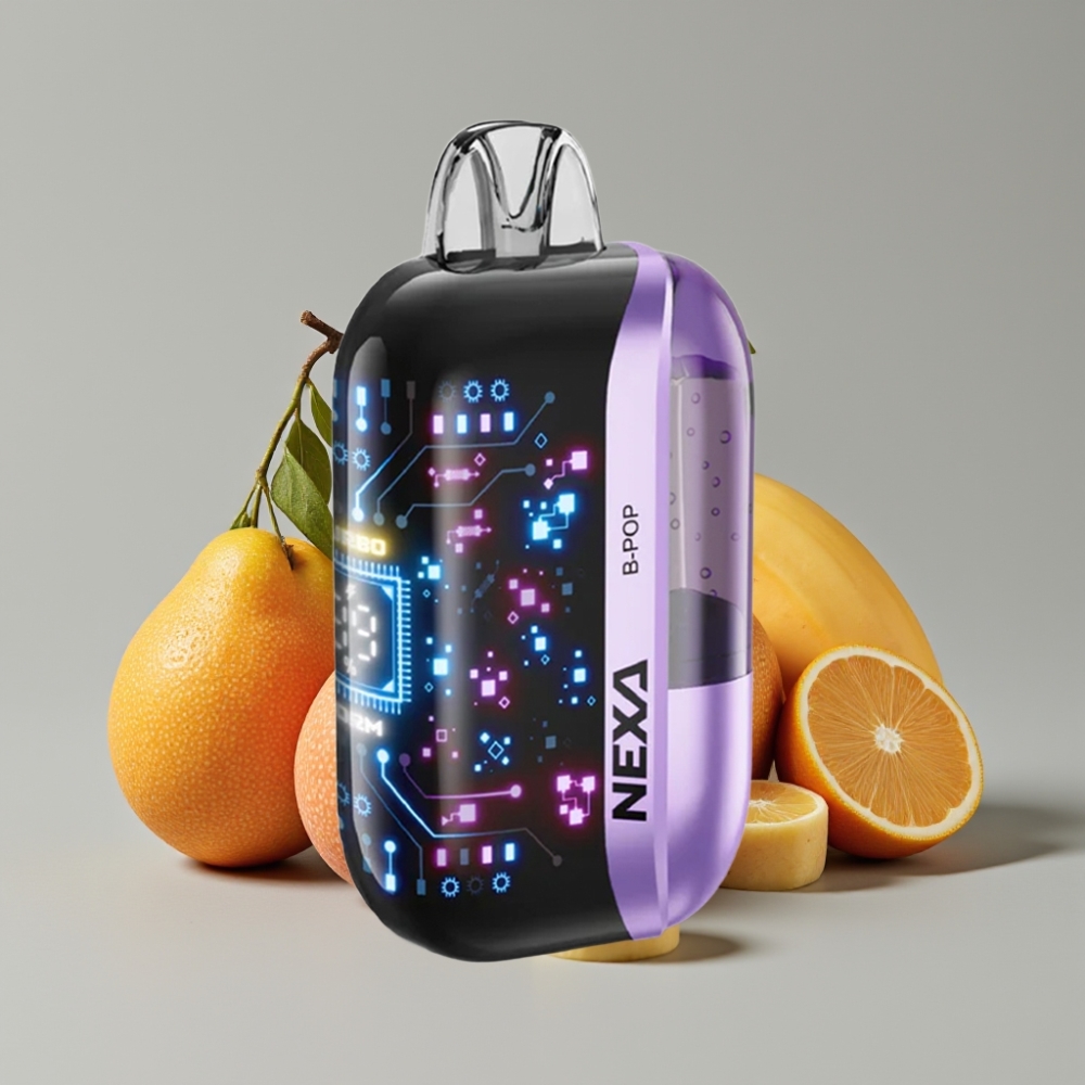 NEXA Ultra 50K Disposable Vape B-Pop 20ml 5% Nicotina Tela 3D Curva
