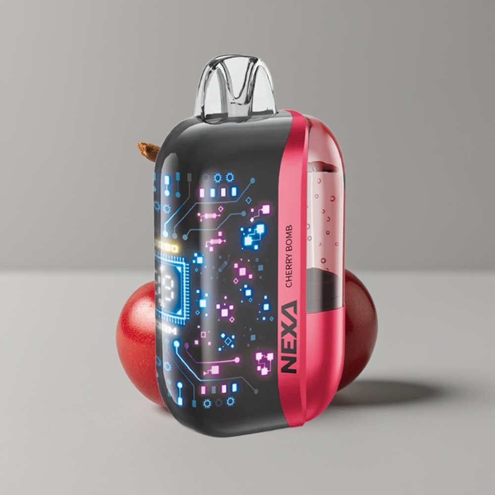 NEXA Ultra 50K Disposable Vape Cereja Bomp 20ml 5% 50000 Puffs Tela 3D Carregamento Type-C