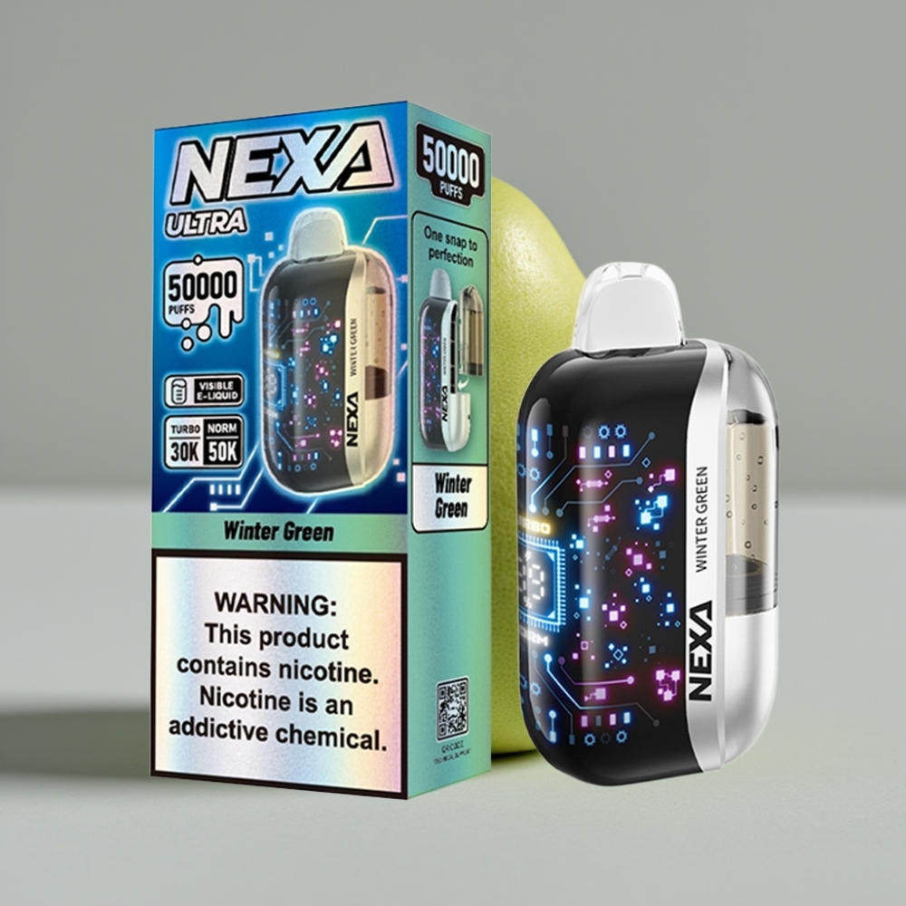 NEXA Ultra 50K Disposable Vape Verde Inverno 20ml 5% Nicotina