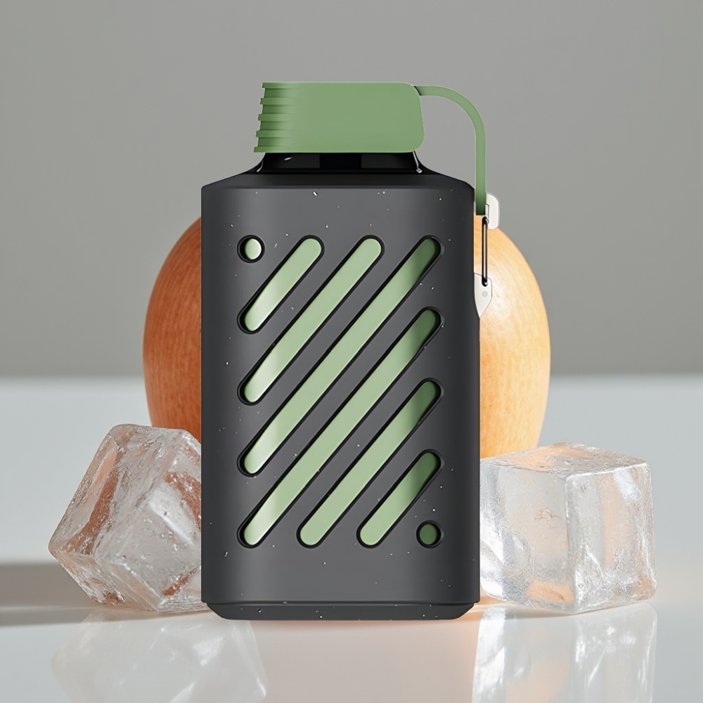 VOZOL GEAR 10000 Disposable Vape Maçã Azeda Gelo com 10000 Puffs, 20ml E-líquido e Bobina VAMT Mesh