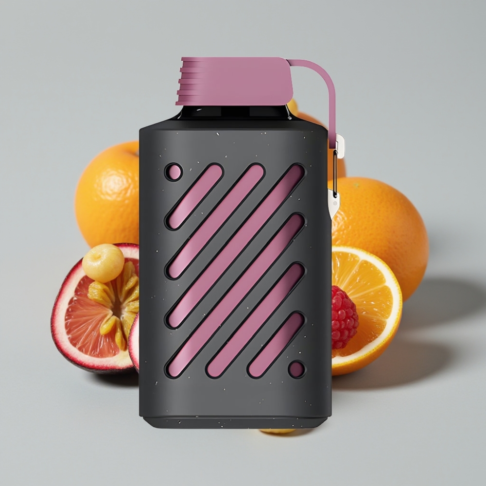 VOZOL GEAR 10000 Disposable Vape Maracujá Framboesa Tangerina - 10000 Puffs, 30 Sabores, 20 ml Capacidade, 500mAh Bateria