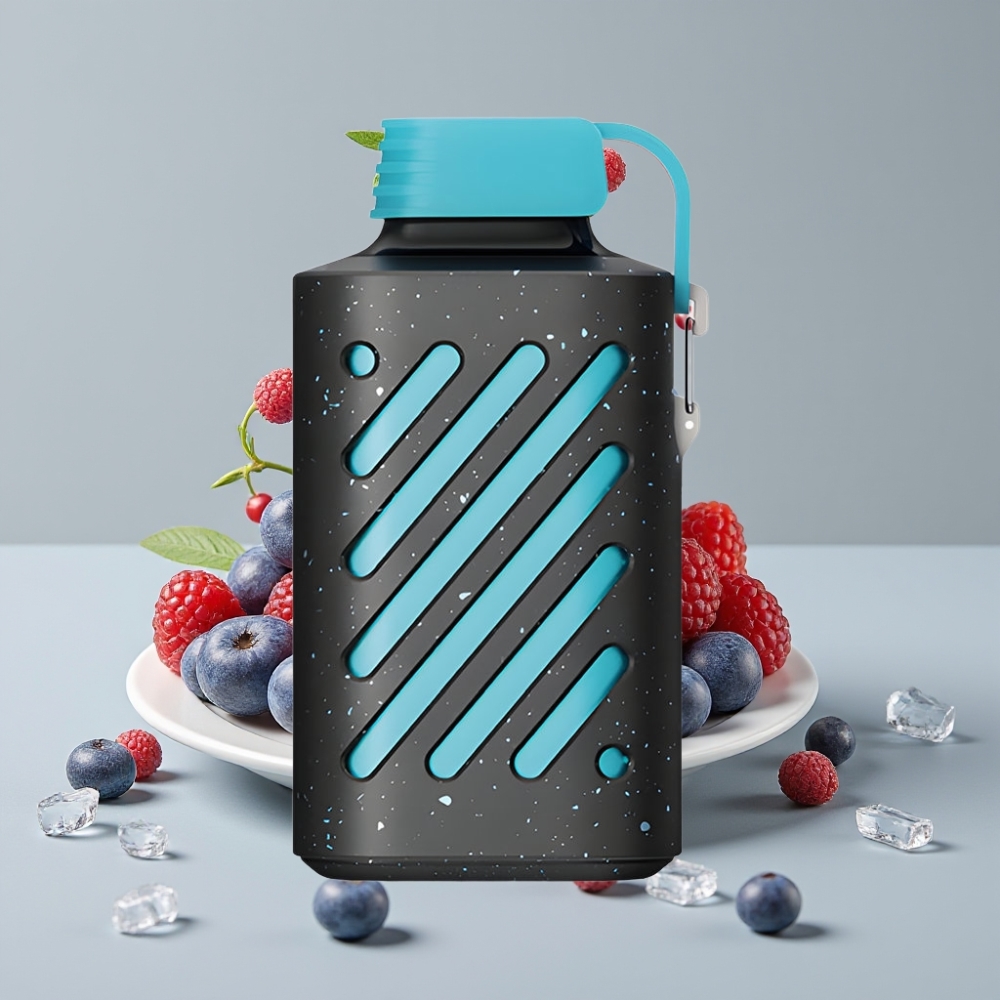 VOZOL GEAR 10000 Disposable Vape Mirtilo Framboesa Gelo com 10000 Puffs e 20ml de Líquido