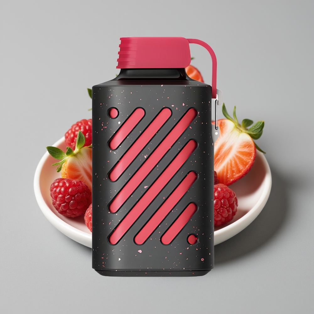VOZOL GEAR 10000 Disposable Vape Morango Framboesa com 10000 Puffs, 30 Sabores e Capacidade de 20 ml