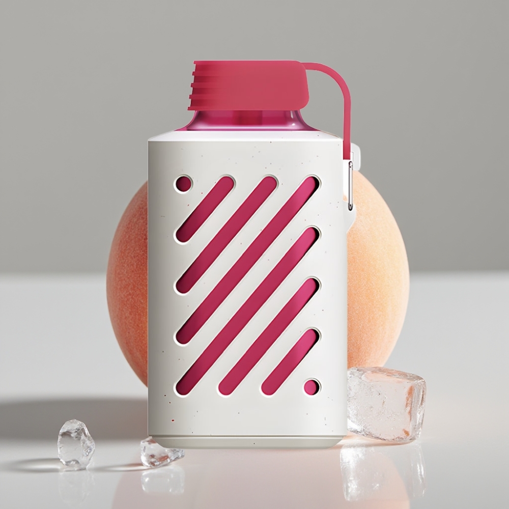VOZOL GEAR 10000 Disposable Vape Pêssego Gelo - 10000 Puffs, 20ml, 65% PCR, VAMT Mesh Coil, 500mAh