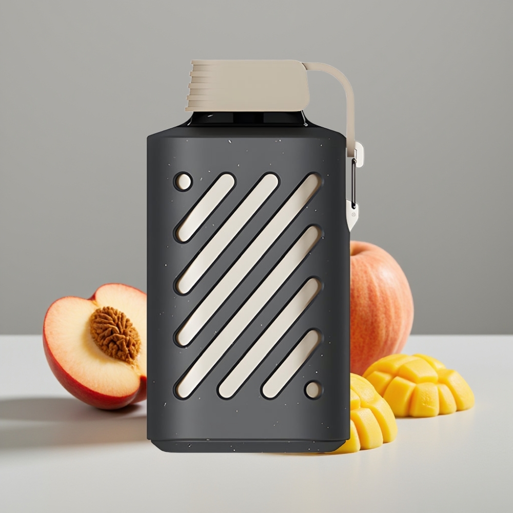 VOZOL GEAR 10000 Disposable Vape Pêssego Manga Smoothie com 10000 Puffs, 30 Sabores e 20 ml de Líquido