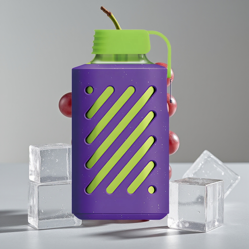 VOZOL GEAR 10000 Vape Descartável Gelo Uva – 10000 Tragadas, 20ml de Líquido, Bobina VAMT Mesh, 65% Materiais PCR
