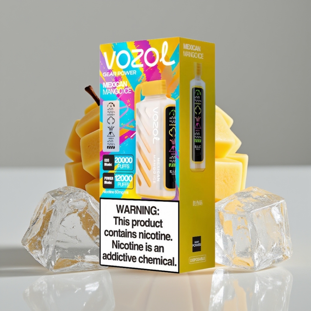 VOZOL Gear Power 20000 Puffs - Manga Mexicana Gelada com S.i.L.C. Tech e Dual Mesh Coil