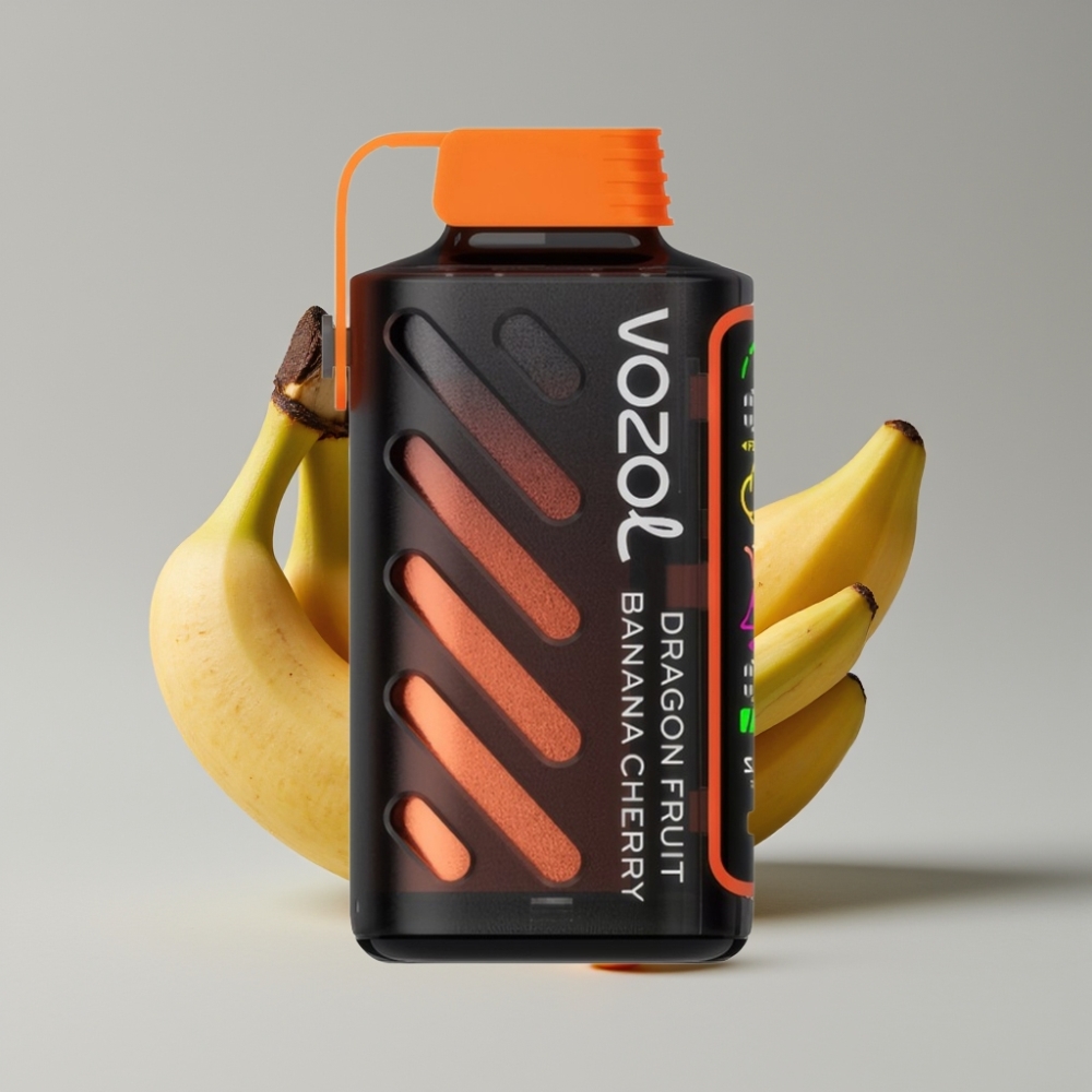 VOZOL Gear Power 20000 Puffs - S.i.L.C. Tech, Dual Mesh Coil, Tela Cheia, 20mL, 5% (50mg), Sabor Pitaya Banana Cereja
