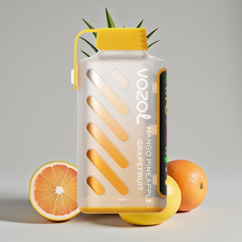 VOZOL Gear Power 20000 Puffs Vape Descartável Manga Abacaxi Toranja com Tela Cheia e Dual Mesh Coil