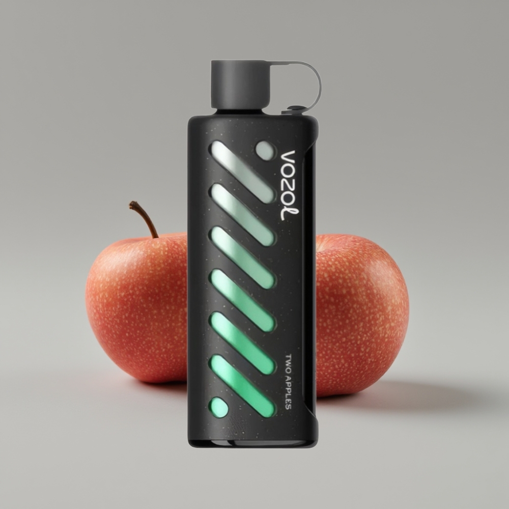 VOZOL Gear Shisha 25000 Puffs Duas Maçãs, 1000mAh, Dual Mesh, 5mg/ml, S.i.L.C Tech
