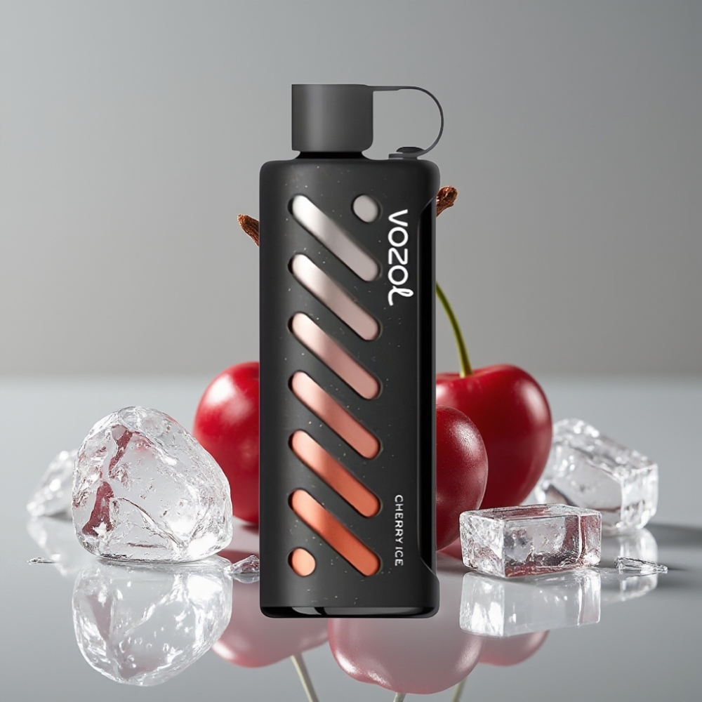 VOZOL Gear Shisha 25000 Puffs Gelo de Cereja Dual Mesh 1000mAh S.i.L.C Tech