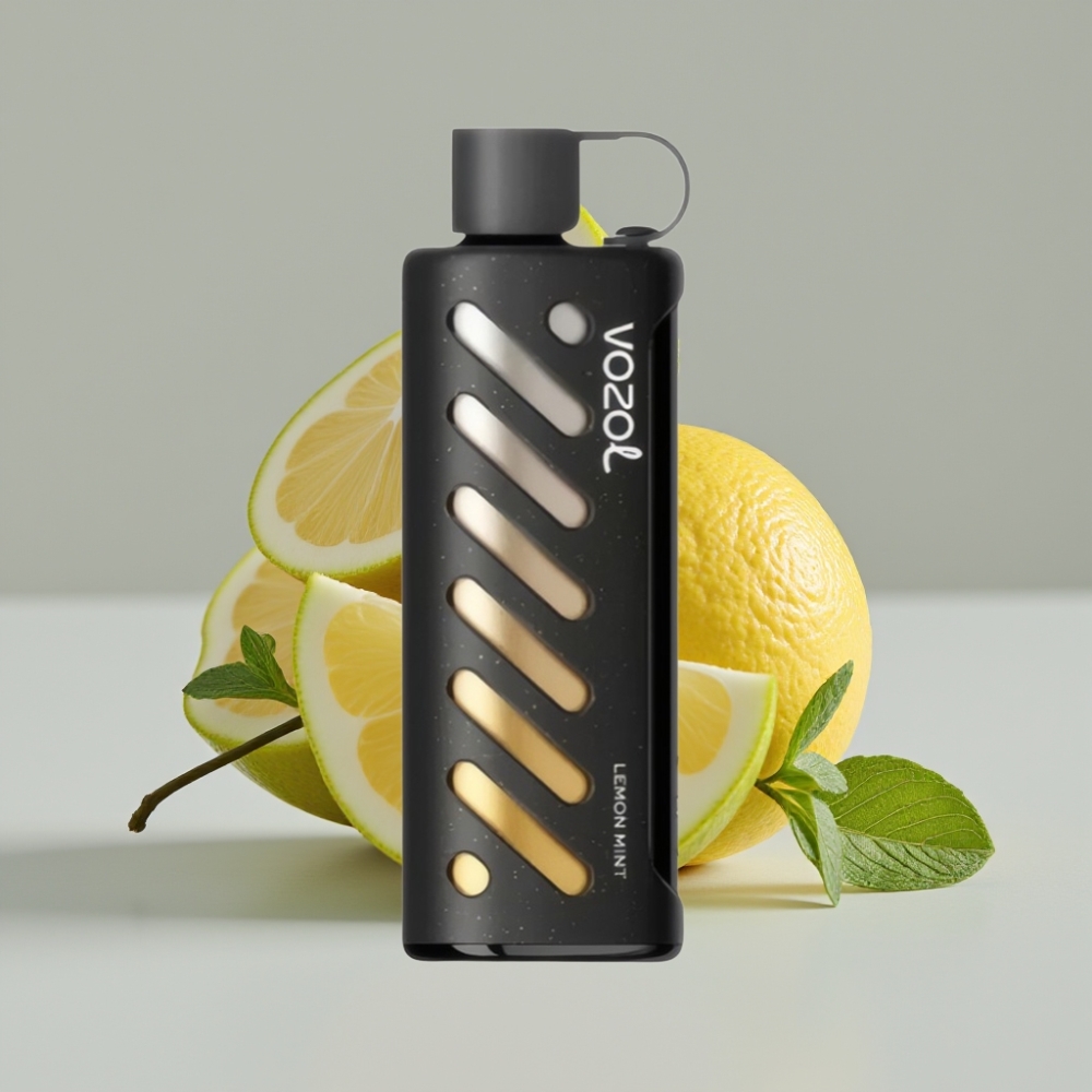 VOZOL Gear Shisha 25000 Puffs - Limão Hortelã, 1000mAh, Dual Mesh, S.i.L.C Tech, 5mg/ml