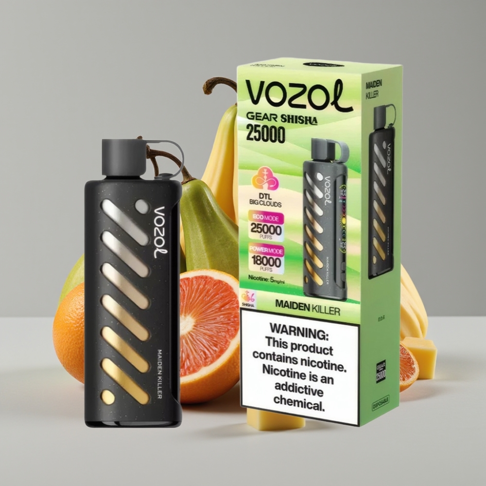 VOZOL Gear Shisha 25000 Puffs Vape Assassina da Donzela com S.i.L.C Tech e Dual Mesh