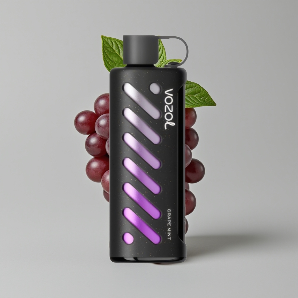VOZOL Gear Shisha 25000 Puffs Vape Menta Uva com S.i.L.C Tech e Dual Mesh