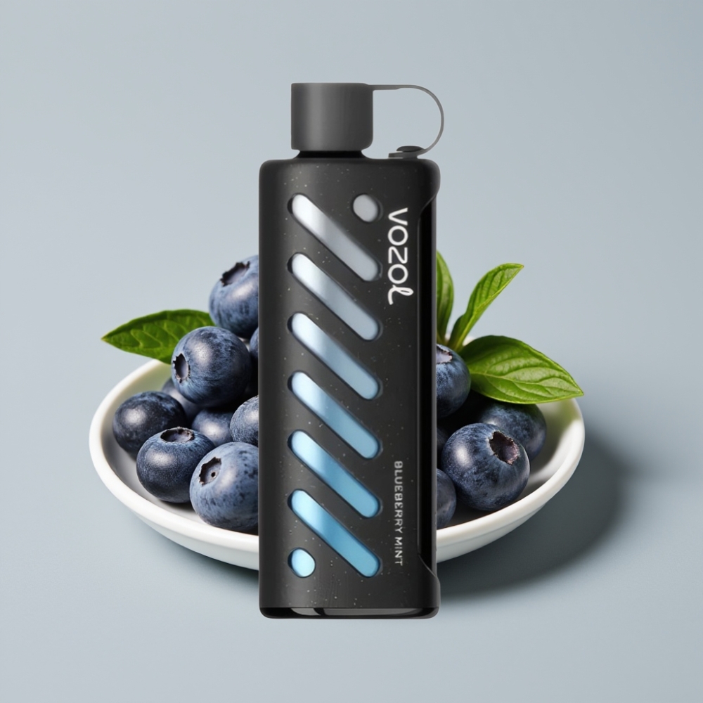 VOZOL Gear Shisha 25000 Puffs Vape Mirtilo Hortelã com S.i.L.C Tech e Dual Mesh