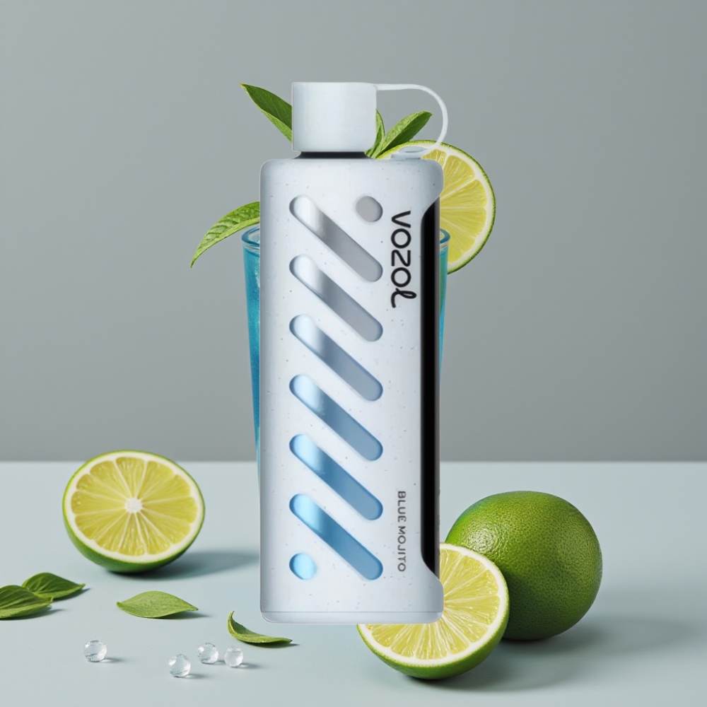VOZOL Gear Shisha 25000 Puffs Vape Mojito Azul com S.i.L.C Tech e Dual Mesh Dual Modes