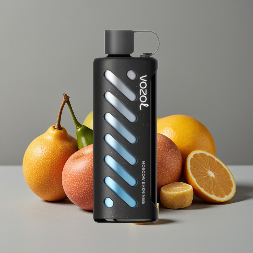 VOZOL Gear Shisha 25000 Puffs Vaporizador Descartável Noites de Moscou, 30 Sabores, S.i.L.C Tech, Dual Mesh, 1000mAh, 5mg/ml