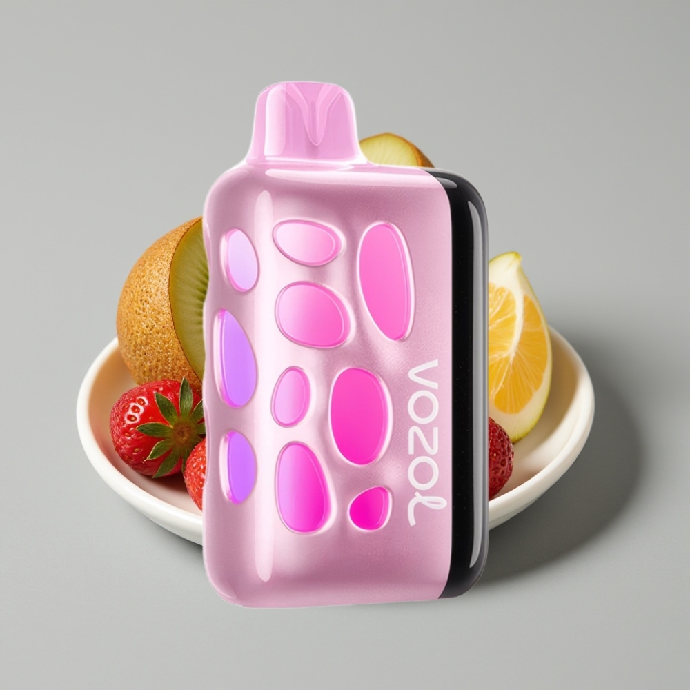 VOZOL RAVE 40000 Disposable Vape Morango Kiwi com Design Brilhante 270° e Modo Festa Sincronizado