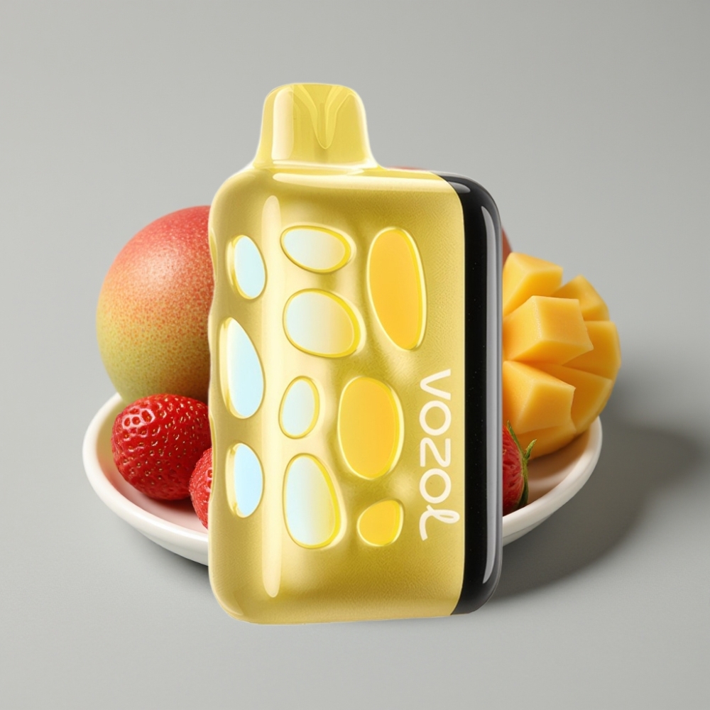 VOZOL RAVE 40000 Disposable Vape Morango Manga - Design Brilhante 270° - Modo Festa - 1000mAh