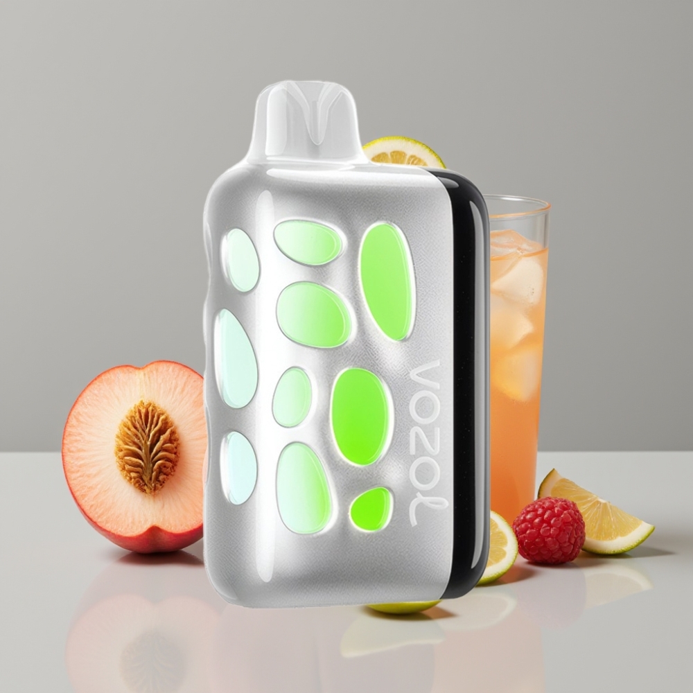 VOZOL RAVE 40000 Vape Descobrável Pêssego Framboesa Limonada com Design Vibrante e Carregamento Rápido