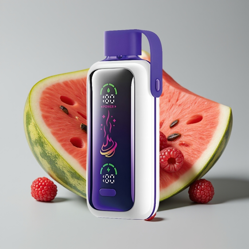 VOZOL Star 20000 Puffs Tela HD 2.2" Dual Mesh Framboesa Melancia
