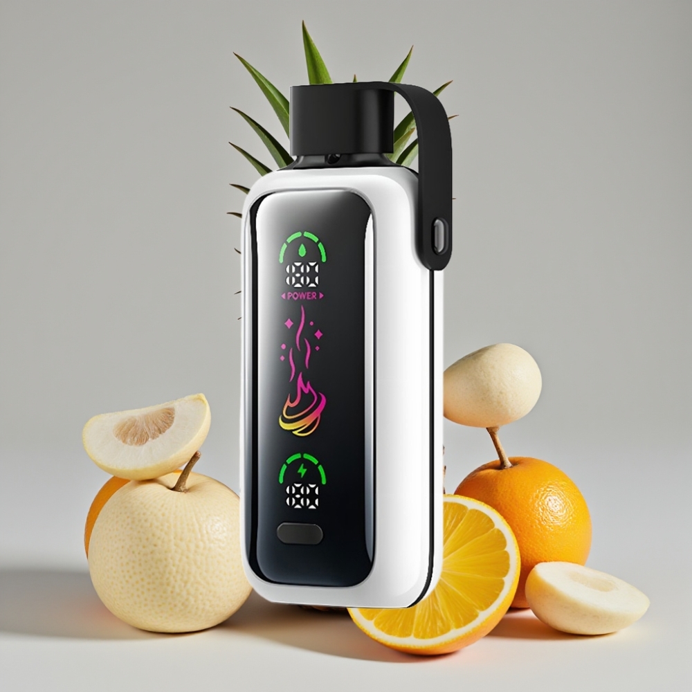 VOZOL Star 20000 Puffs Vape Laranja Abacaxi Lichia com Tela Espelho HD 2.2" e Bateria 650mAh