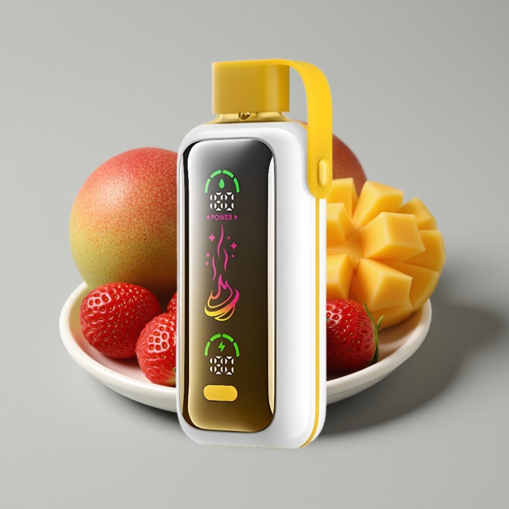 VOZOL Star 20000 Puffs Vape Morango Manga com Tela Espelho HD 2.2" e Bateria 650mAh
