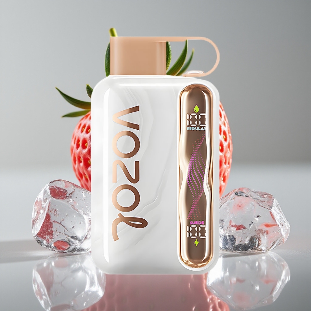 VOZOL STAR 40000 Puffs Vape Descartável Morango Gelo – 1000mAh, Tipo-C, 20/50mg/ml