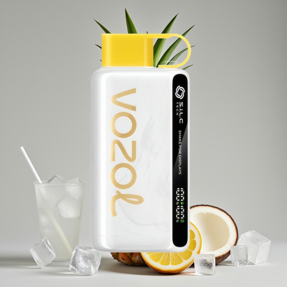 VOZOL STAR 9000/12000 Disposable Vape Abacaxi Coco Gelo com S.i.L.C TECH e 9000/1200 Puffs