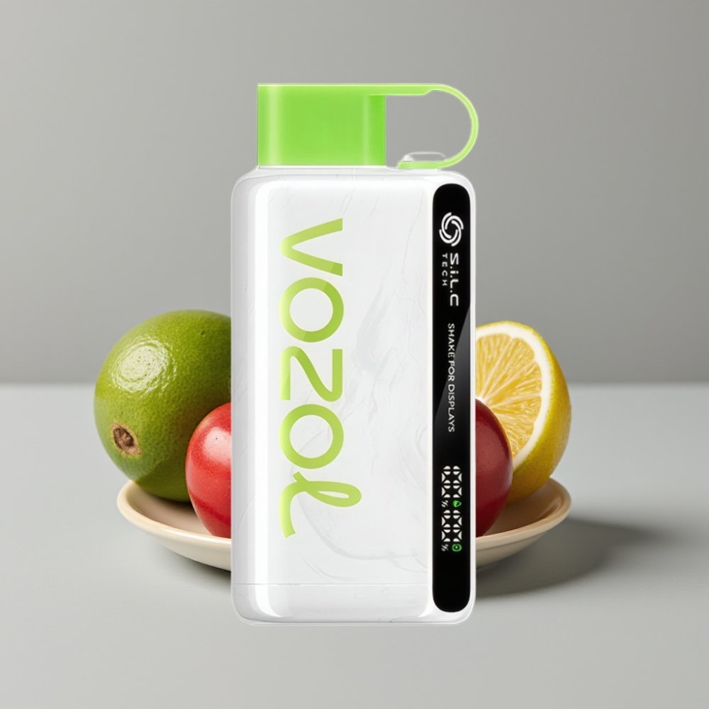 VOZOL STAR 9000/12000 Disposable Vape Cereja Lima com S.i.L.C TECH e Proteção de Bocal