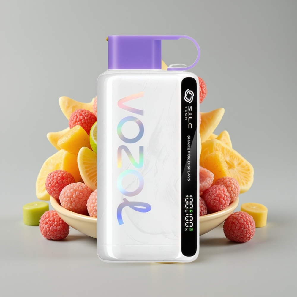 VOZOL STAR 9000/12000 Disposable Vape Doces do Arco-Íris com S.i.L.C TECH e Carga 30% Mais Rápida