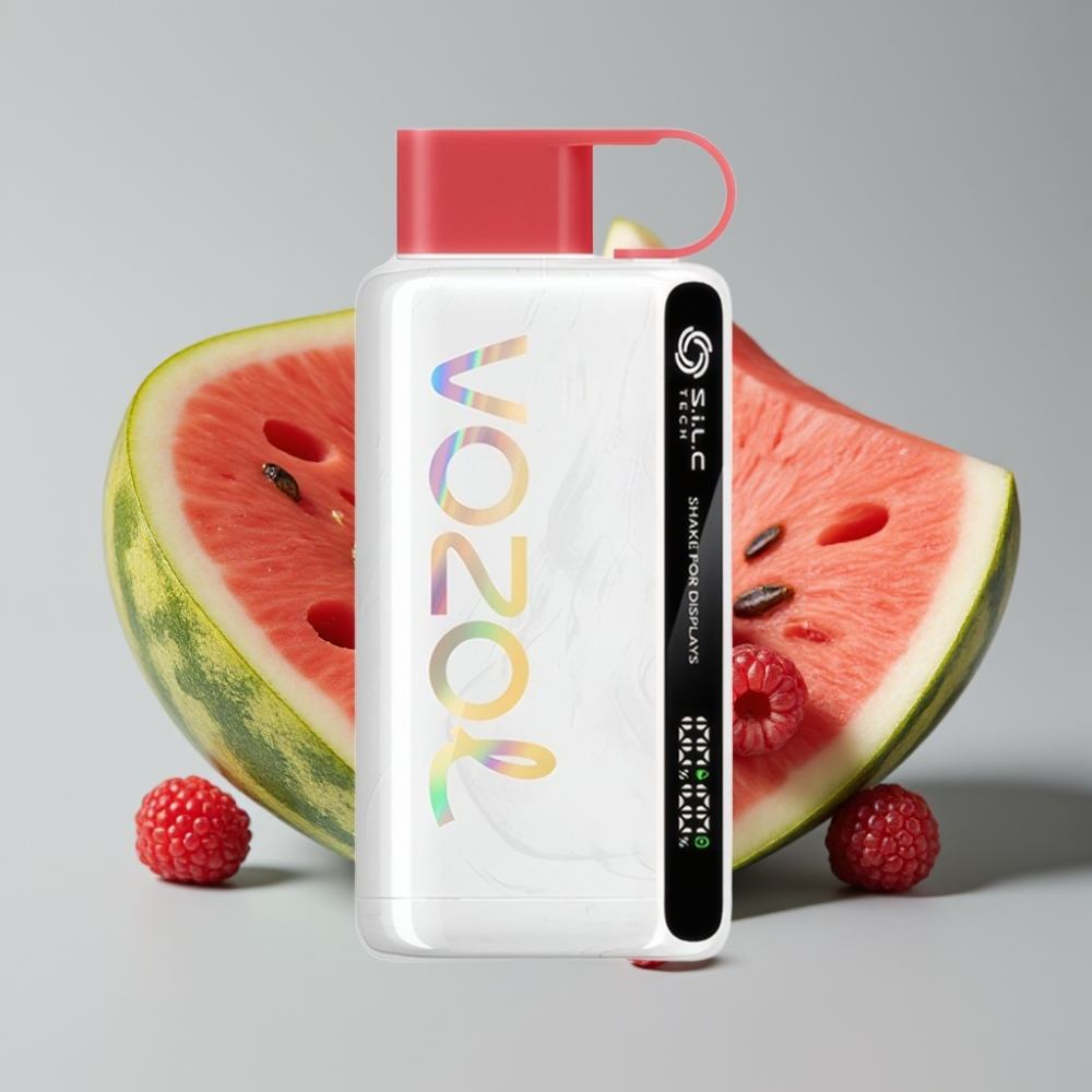 VOZOL STAR 9000/12000 Disposable Vape Framboesa Melancia com S.i.L.C TECH e 30% carga mais rápida