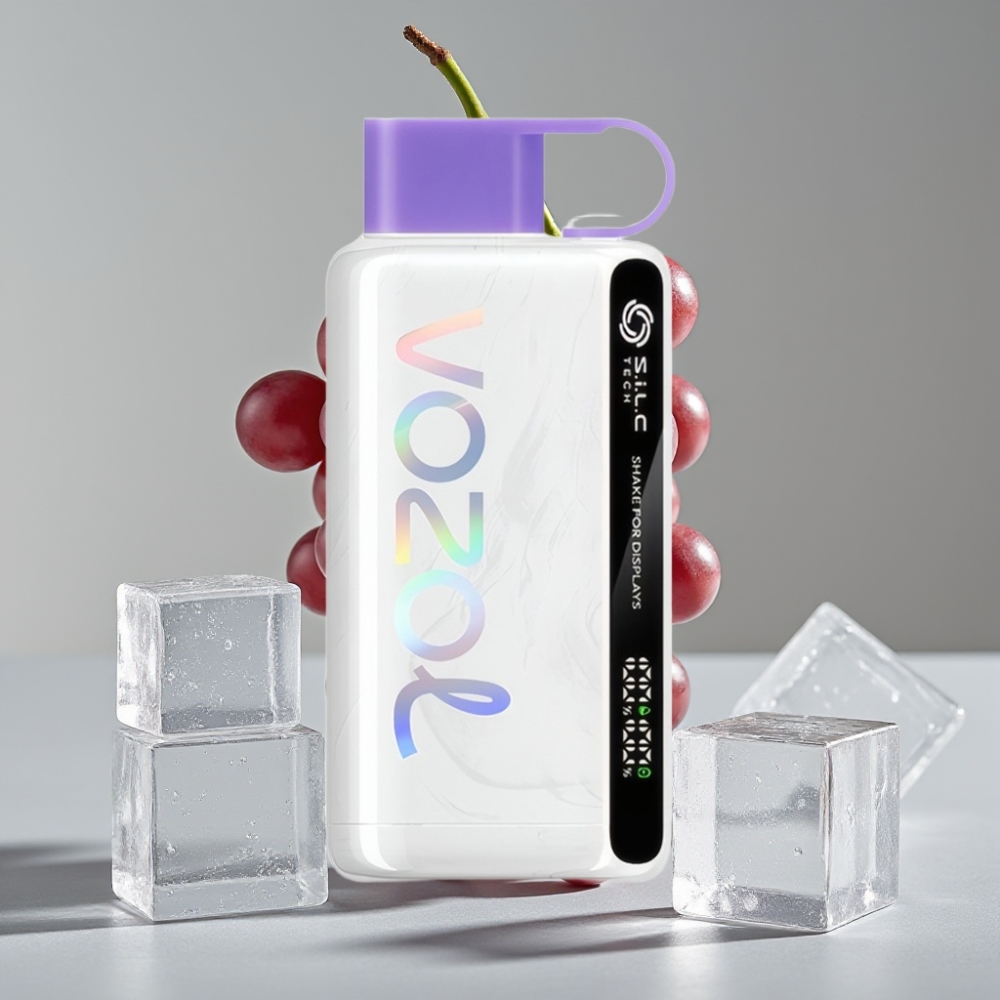 VOZOL STAR 9000/12000 Disposable Vape Gelo de Uva com S.i.L.C TECH e Proteção do Bocal