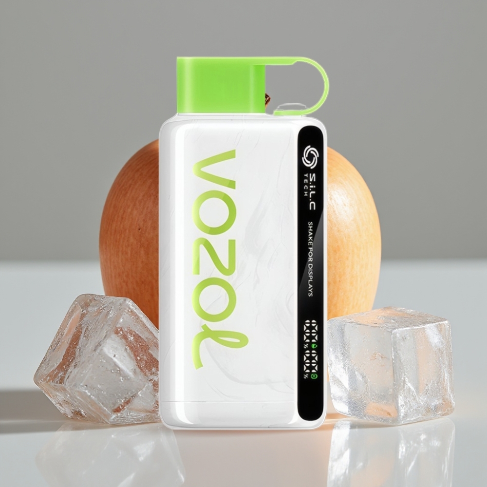VOZOL STAR 9000/12000 Disposable Vape Maçã Verde Gelada com S.i.L.C TECH e Recarga 30% Mais Rápida