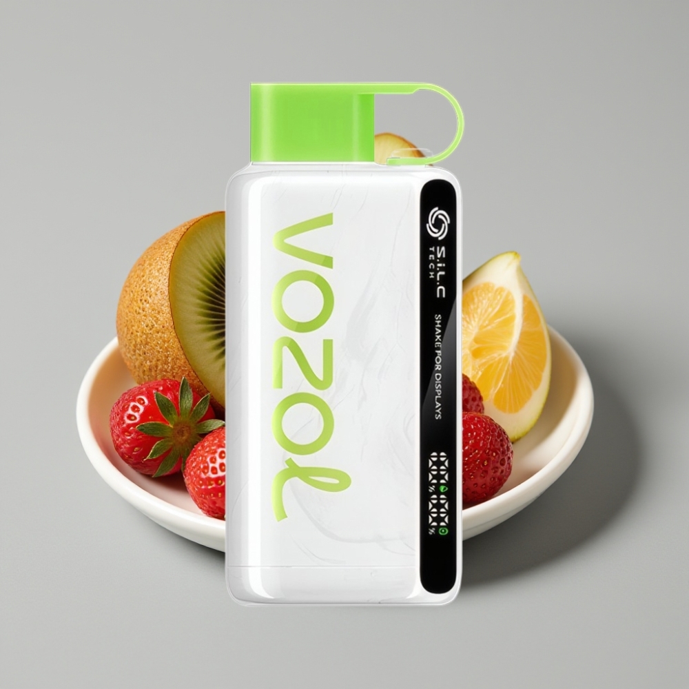 VOZOL STAR 9000/12000 Disposable Vape Morango Kiwi com S.i.L.C TECH e Proteção de Boca