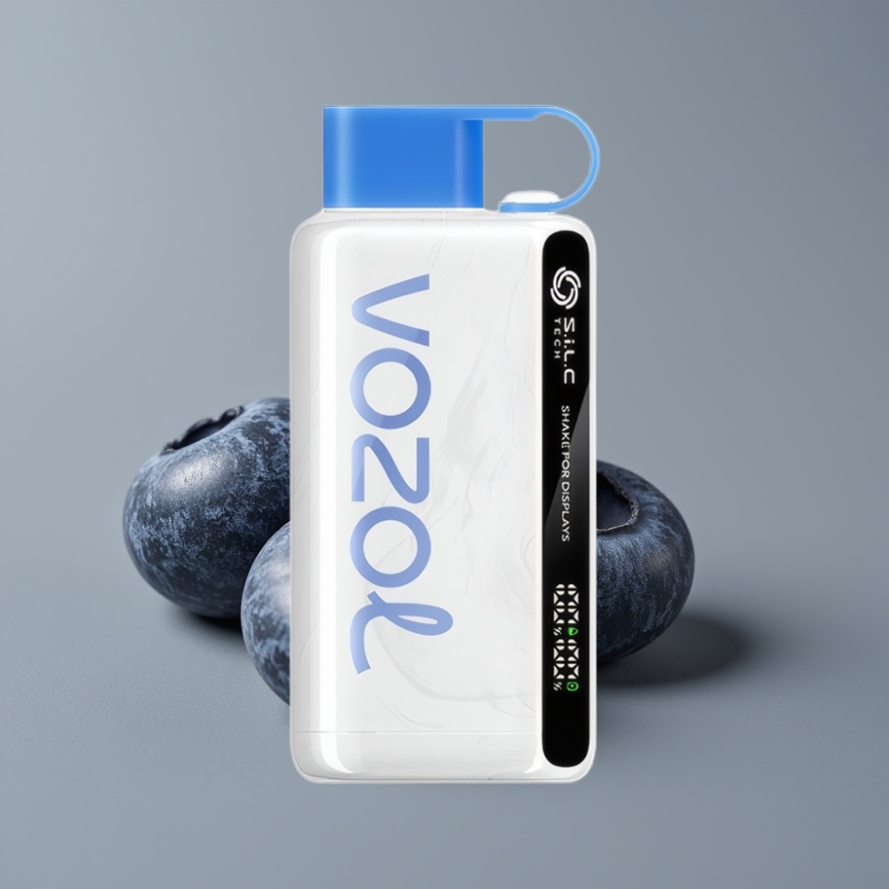 VOZOL STAR 9000/12000 Disposable Vape Tempestade de Mirtilo com S.i.L.C TECH e Recarga 30% Mais Rápida