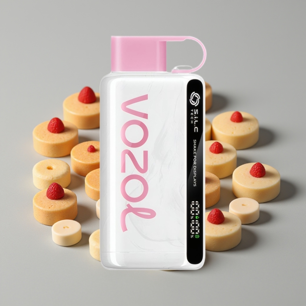 VOZOL STAR 9000/12000 Vape Descartável Creme de Doces com S.i.L.C TECH, Recarga Rápida 30% e 650mAh
