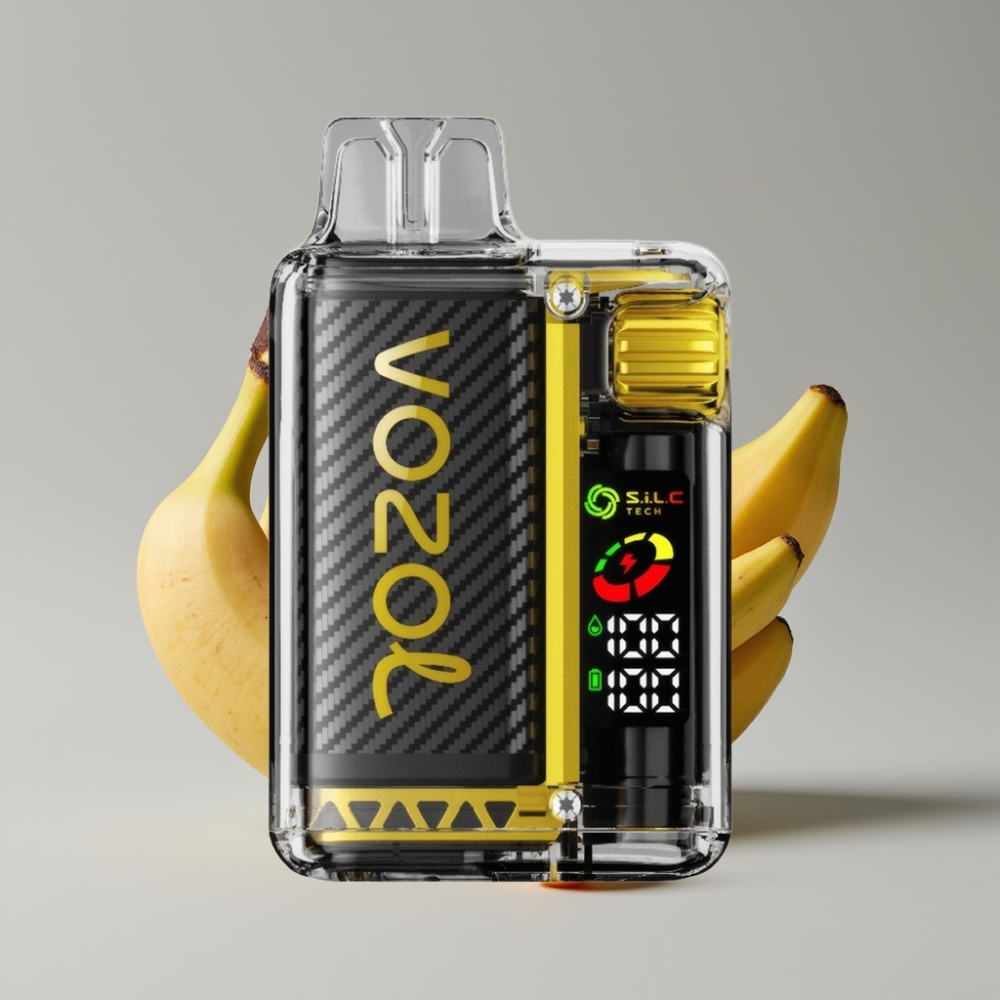 VOZOL Vista 20000 Puffs Recarregável Sabor Pitaya Banana Cereja com Bateria 650mAh e Tela OLED