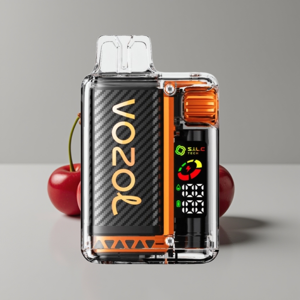 VOZOL Vista 20000 Puffs Reutilizável com Bateria 650mAh, Sabor Cereja-Cola e Tela OLED