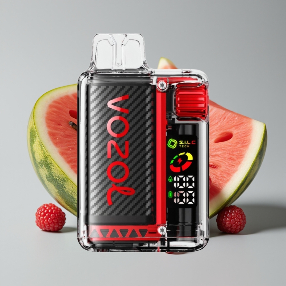 VOZOL Vista 20000 Puffs Reutilizável com Bateria Recarregável 650mAh e Sabor Framboesa Melancia