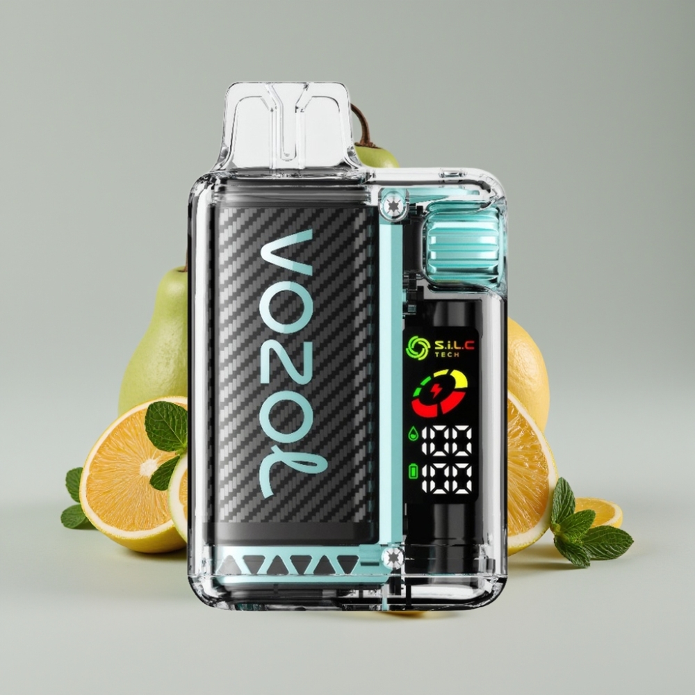 VOZOL Vista 20000 Puffs Vape Recarregável Menta Miami Bateria 650mAh Tela OLED 2% Nicotina